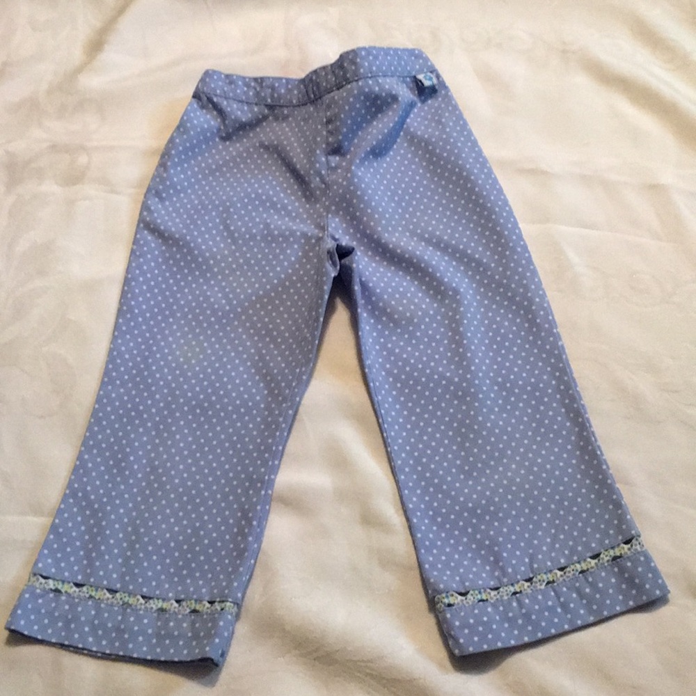 Vintage Gymboree Spring Showers polka dot pants Sz M